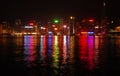 Late night view of Hong Kong Island Royalty Free Stock Photo