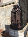 Statue of Tetrarchs at the St Mark`s Basilica, Venice Royalty Free Stock Photo