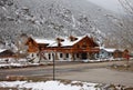 Late snowfall in the Colorado Rockies in the USA Royalty Free Stock Photo