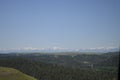 Late Spring in Montana: View of Snow-Capped Beartooth Mountains Along Highway Southwest of Billings Royalty Free Stock Photo