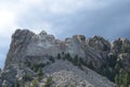 Late Spring in the South Dakota Black Hills: Mount Rushmore National Memorial View from Grand View Terrace Royalty Free Stock Photo