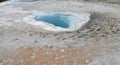 Late Spring in Yellowstone National Park: Heart Spring in the Geyser Hill Group in Upper Geyser Basin Royalty Free Stock Photo