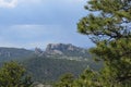 Late Spring in Black Hills: Mount Rushmore Seen From Iron Mountain Road
