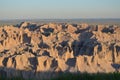 Late Spring in South Dakota: Bighorn Sheep Scattered Around at Pinnacles Overlook Along Loop Road in Badlands National Park Royalty Free Stock Photo