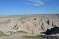Late Spring in South Dakota: Near the End of Big Badlands Overlook Trail Looking Eastward in Badlands National Park Royalty Free Stock Photo