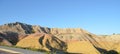 Late Spring in South Dakota: Yellow Mounds Overlook Along Loop Road in Badlands National Park Royalty Free Stock Photo