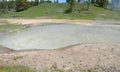 Late Spring in Yellowstone National Park: Churning Caldron Muddy Pool in the Mud Volcano Area Along the Grand Loop Road
