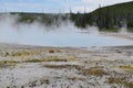 Late Spring in Yellowstone National Park: Rainbow Pool of the Emerald Group in the Black Sand Basin Area of Upper Geyser Basin