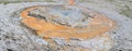 Late Spring in Yellowstone National Park: Tardy Geyser in the Sawmill Group in Upper Geyser Basin