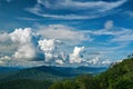 Late Summer Clouds over the Blue Ridge Mountains Royalty Free Stock Photo