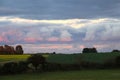 Late summer evening just before sunset Royalty Free Stock Photo