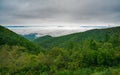 Foggy View Shenandoah Valley Royalty Free Stock Photo