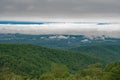 A Foggy View of the Shenandoah Valley Royalty Free Stock Photo