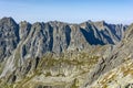 Late summer landscape of the Tatra ridge. Tatra National Park, Slovakia