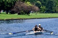 Co-ed Tandem Rower On Lincoln Park Lagoon #2