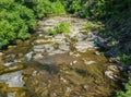 Late Summer View of Jennings Creek in the Blue Ridge Mountains of Virginia, USA Royalty Free Stock Photo