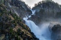 Latefossen or Latefoss is a waterfall located in the municipality of Ullensvang in Vestland County, Norway Royalty Free Stock Photo