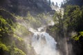 Latefossen is one of the most visited waterfalls in Norway and is located near Skare and Odda in the region Hordaland, Norway. Royalty Free Stock Photo