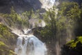 Latefossen is one of the most visited waterfalls in Norway and is located near Skare and Odda in the region Hordaland, Norway. Royalty Free Stock Photo