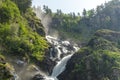 Latefossen is one of the most visited waterfalls in Norway and is located near Skare and Odda in the region Hordaland, Norway. Royalty Free Stock Photo
