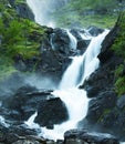 Latefossen waterfall Royalty Free Stock Photo