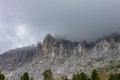 The Latemar, a famous mountain in the Dolomites, South Tyrol, Trentino, Italy