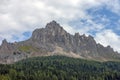 The Latemar, a famous mountain in the Dolomites, South Tyrol, Trentino, Italy