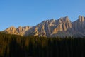 Latemar mountains in Italy