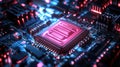 latency syncing processor socket Royalty Free Stock Photo