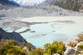 Lateral moraine by glacier Royalty Free Stock Photo