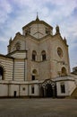 Lateral view of the entrance of the Cimitero Monumentale in Milan - color version Royalty Free Stock Photo