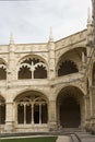 Lateral view of the internal cloister of Jeronimos Monastery