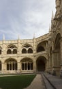 Lateral view of the internal cloister of Jeronimos Monastery