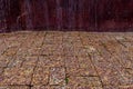 Laterite block floor Royalty Free Stock Photo