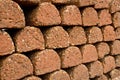 Laterite brick wall. Royalty Free Stock Photo