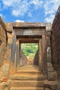 Laterite courtyards and walls of Northern palace at Vat Phou, Wa