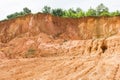Laterite soil excavation site for sale Royalty Free Stock Photo