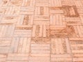 Laterite tile floor with the crack texture. Royalty Free Stock Photo
