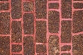 laterite wall for pattern and background Royalty Free Stock Photo