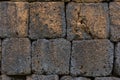 Laterite wall, pavement Royalty Free Stock Photo