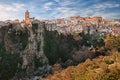 Laterza, Taranto, Puglia, Italy: landscape of the town over the canyon in the nature park Terra delle Gravine