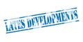 Lates developments blue stamp