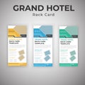 Latest Creative Grand Hotel Services Advertising Rack Card Template Royalty Free Stock Photo