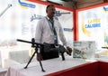 Latest defence weapon displayed at a stall during ' East Tech 2023' , hosted by The Eastern command of the Indian Army, 