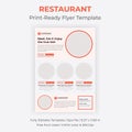 Latest Food Restaurant Flyer Template For promoting Restaurant services company