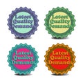 Latest quality demands badges