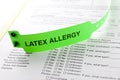 Latex Allergy Bracelet Royalty Free Stock Photo