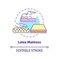 Latex mattress concept icon