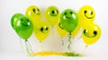 Joyful Smiley Balloons Party Royalty Free Stock Photo