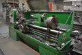 Lathe in engineering workshop Royalty Free Stock Photo